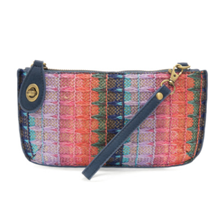 Mini Straw Wristlet Crossbody