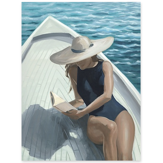 Sunbathing II Wall Art, Silver Frame