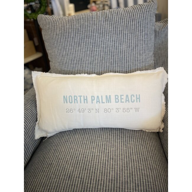 City & Coordinates Lumbar Pillow