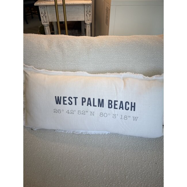 City & Coordinates Lumbar Pillow