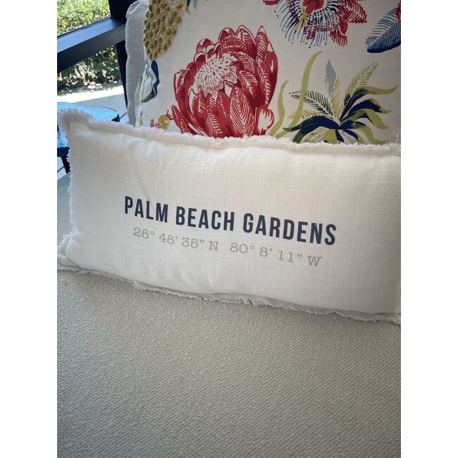 City & Coordinates Lumbar Pillow