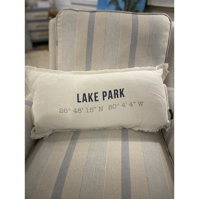 City & Coordinates Lumbar Pillow