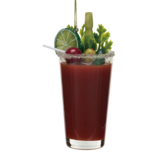 Glass Cocktail Ornaments