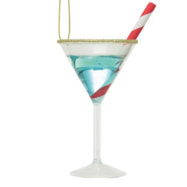 Glass Cocktail Ornaments