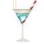 Glass Cocktail Ornaments