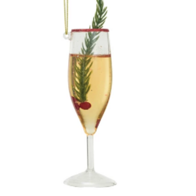 Glass Cocktail Ornaments