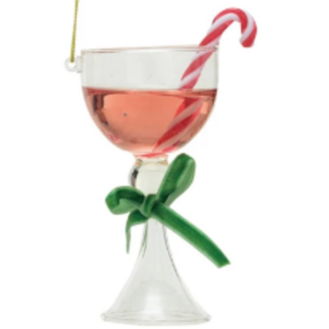 Glass Cocktail Ornaments