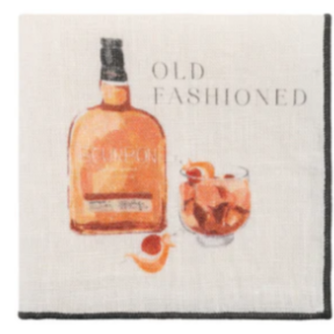 Speakeasy Linen Cocktail Napkins