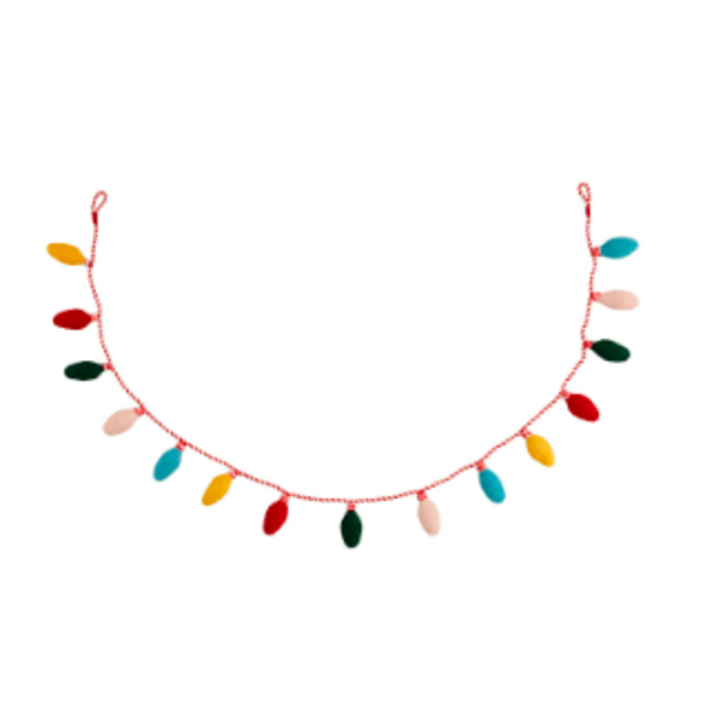Felt Christmas Light Garland