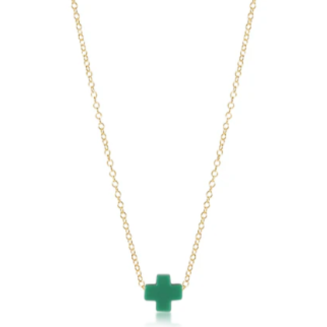 16" Necklace Gold Necklace - Signature Cross