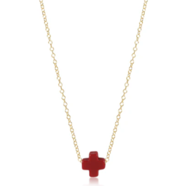 16" Necklace Gold Necklace - Signature Cross