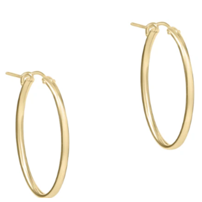 Smooth Gold Hoops