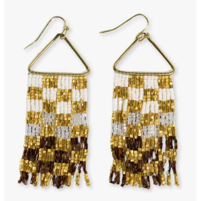 Paige Bead Fringe Earring