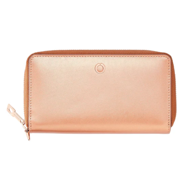 Zip Around Leather Wallet