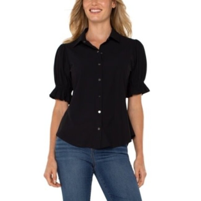 Elbow Puff Sleeve Shirt