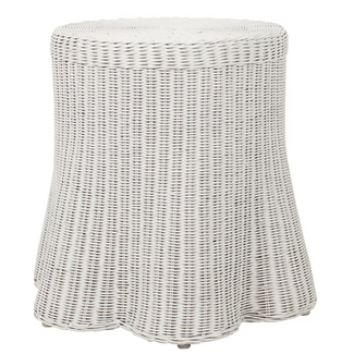 Bonnie Rattan Scalloped Side Table