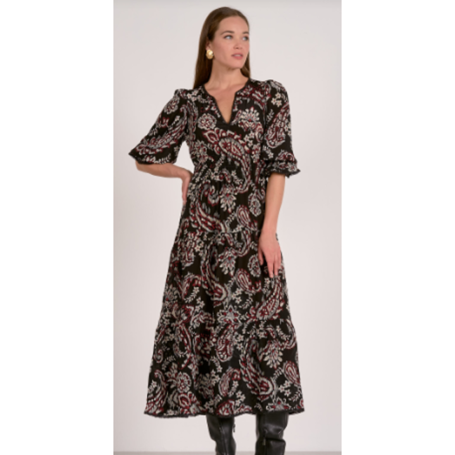 3/4 Sleeve Midi Dress