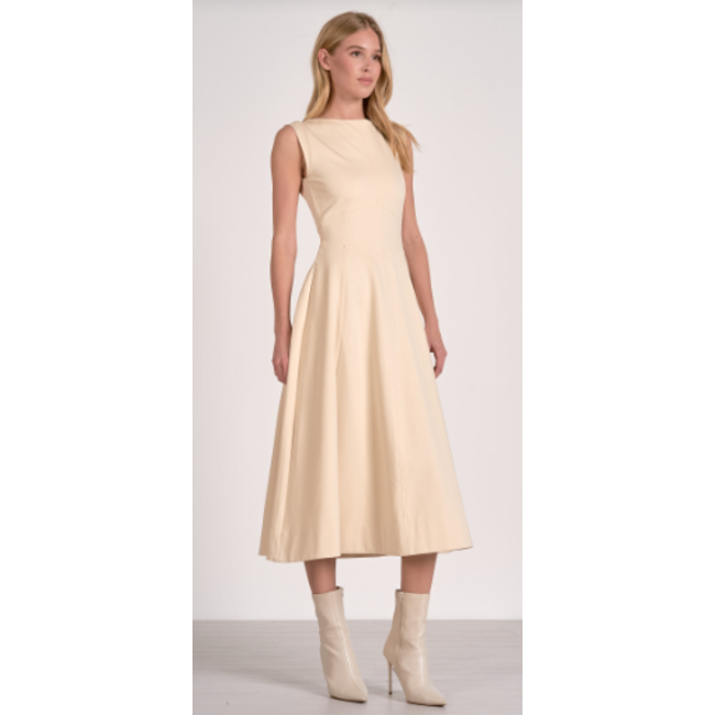 Midi Sleeveless Flair Dress