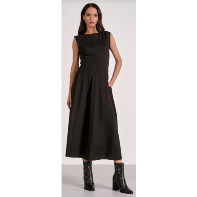 Midi Sleeveless Flair Dress