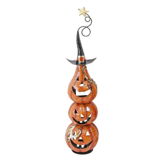 Funny Metal Jack-O-Lantern Tower