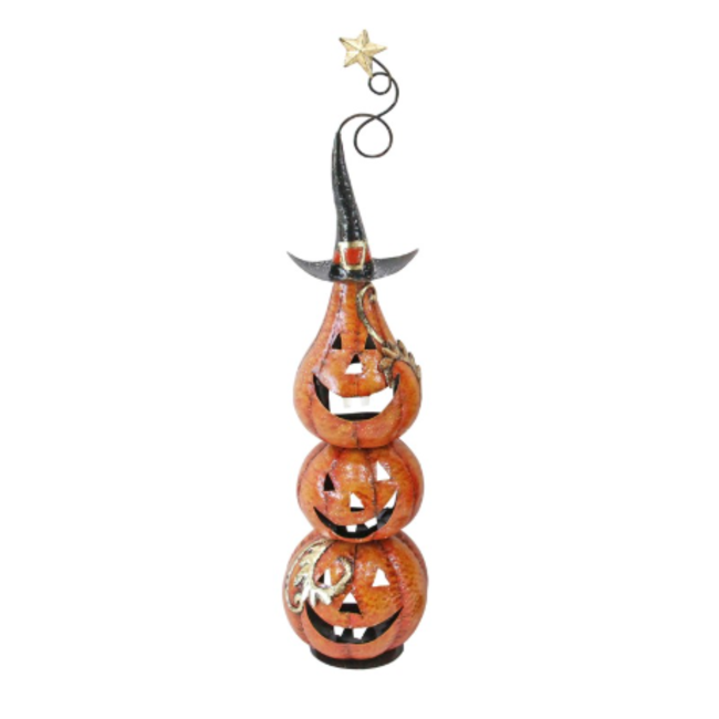 Funny Metal Jack-O-Lantern Tower
