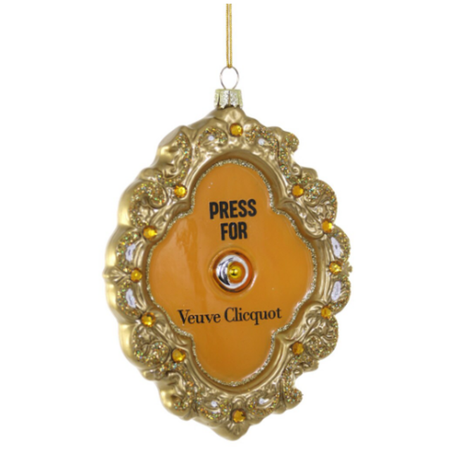 Press For French Champagne Ornament
