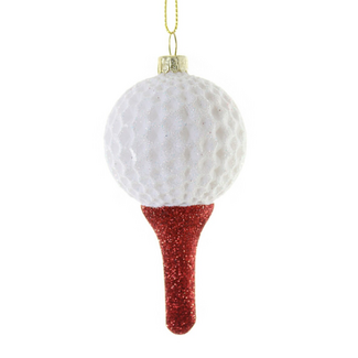 Golf Ball On Tee Ornament