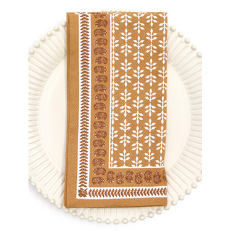 Natural Elements Block Print Cloth Napkins