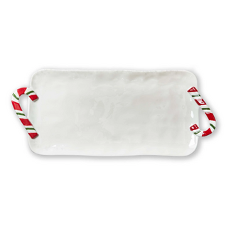 Candy Cane Rectangular Platter