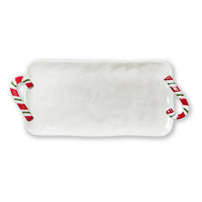 Candy Cane Rectangular Platter