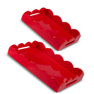 Holiday Scalloped Tray