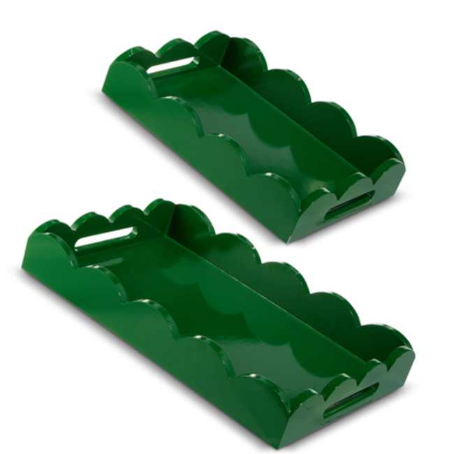 Holiday Scalloped Tray