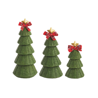 Green Wicker-Style Tree Sitter