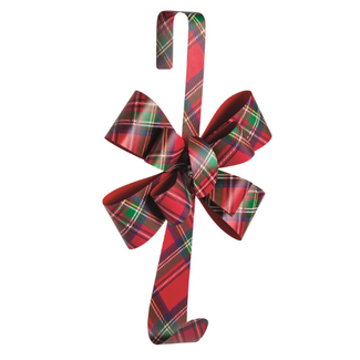 Tartan Bow Wreath Hanger