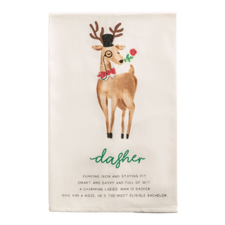 Reindeer Poem Towel