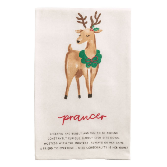 Reindeer Poem Towel