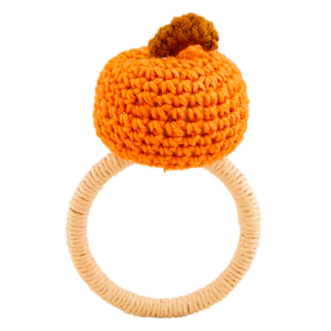Crochet Pumpkin Napkin Ring