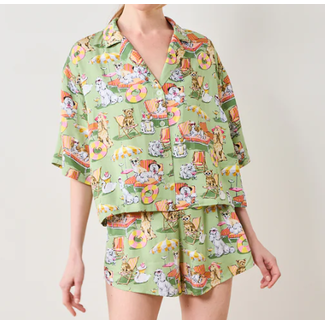 Palm Royale Pooches - Sweet Dreams Satin Set