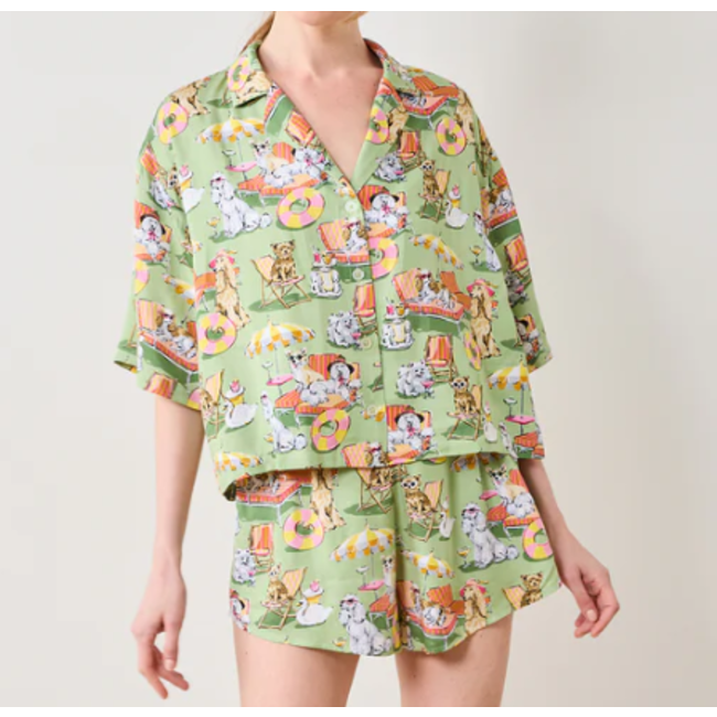 Palm Royale Pooches - Sweet Dreams Satin Set