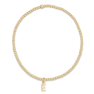 Classic Gold 2mm Bead Bracelet - Respect Gold Charm