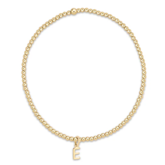 Classic Gold 2mm Bead Bracelet - Respect Gold Charm