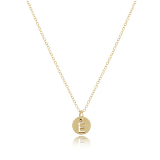 16" Necklace - Respect Small Gold Disc