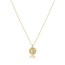 16" Necklace - Respect Small Gold Disc
