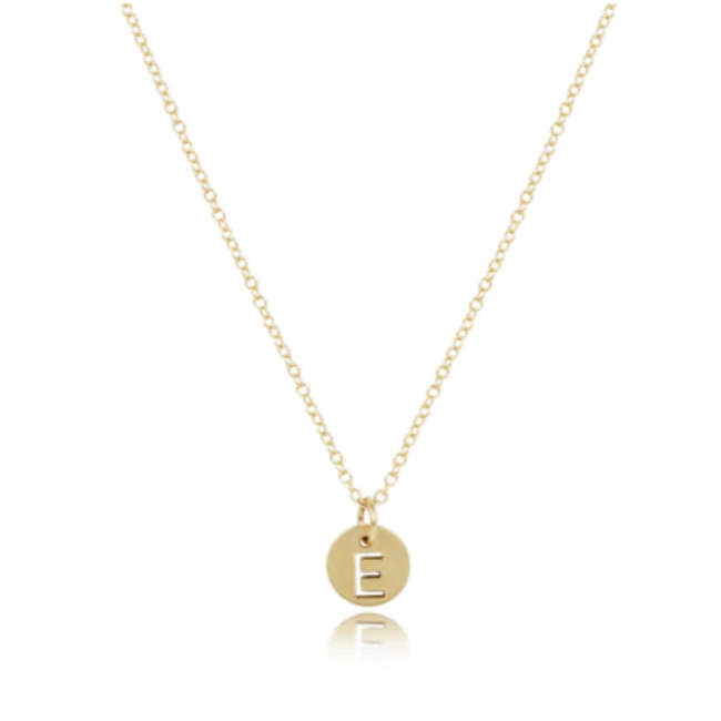 16" Necklace - Respect Small Gold Disc