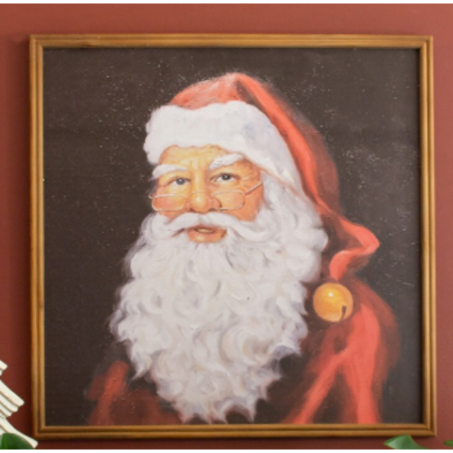Framed Santa Wall Art