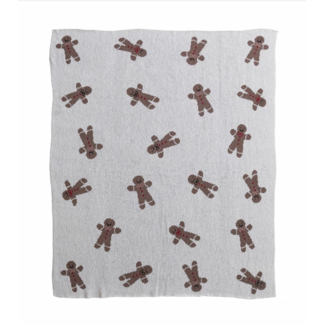 Gingerbread Cookie Pattern throw