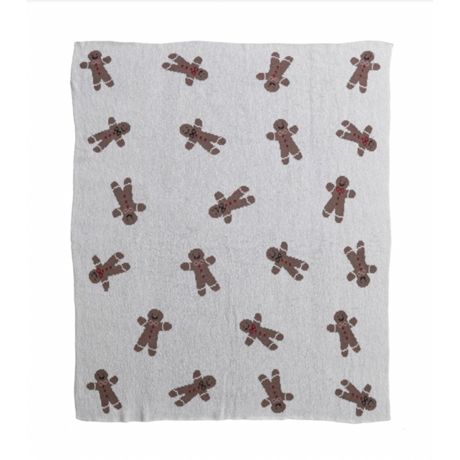 Gingerbread Cookie Pattern throw
