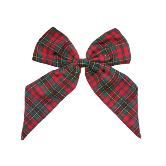 11" Tartan Bow w/ Clip