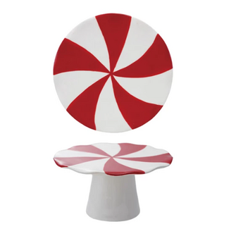 Peppermint Candy Shaped Pedestal