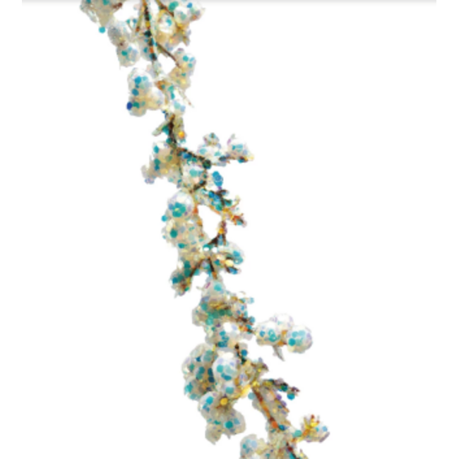 72"L Foam Garland w/ Iridescent Glitter